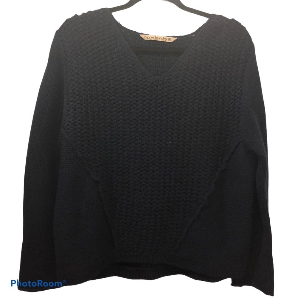 Hippie Laundry Navy Chunky Knit Cozy Sweater